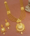 Grand Bridal Forming Gold Arabic Haram Designs Combo Set HR2989