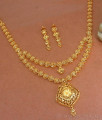 Elegant Two Gram Gold Long Necklace Party Wear HR2991