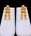 Charming Real Gold Design Long Necklace Earring Wedding Set HR2992