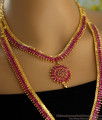 Beautiful Ruby Stone Haram Necklace Bridal Jewellery HR2996