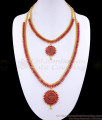 Beautiful Ruby Stone Haram Necklace Bridal Jewellery HR2996