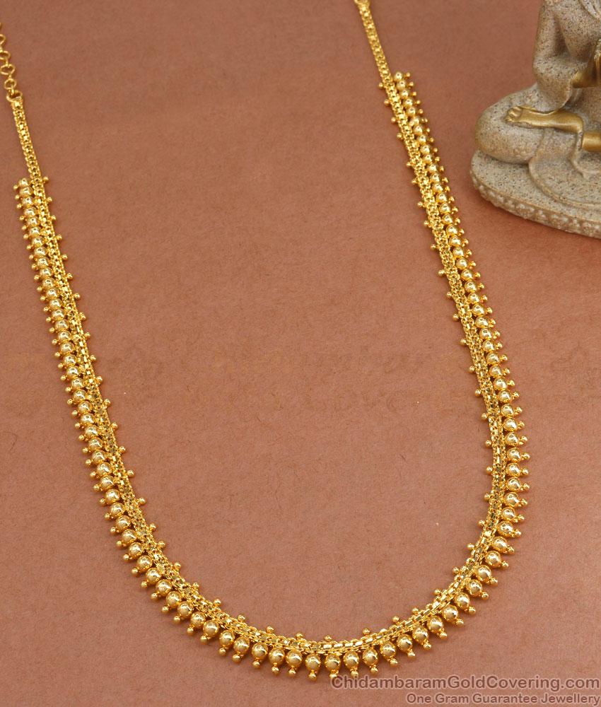 Simple Look Golden Beads Haram Imitation Jewelry HR3020