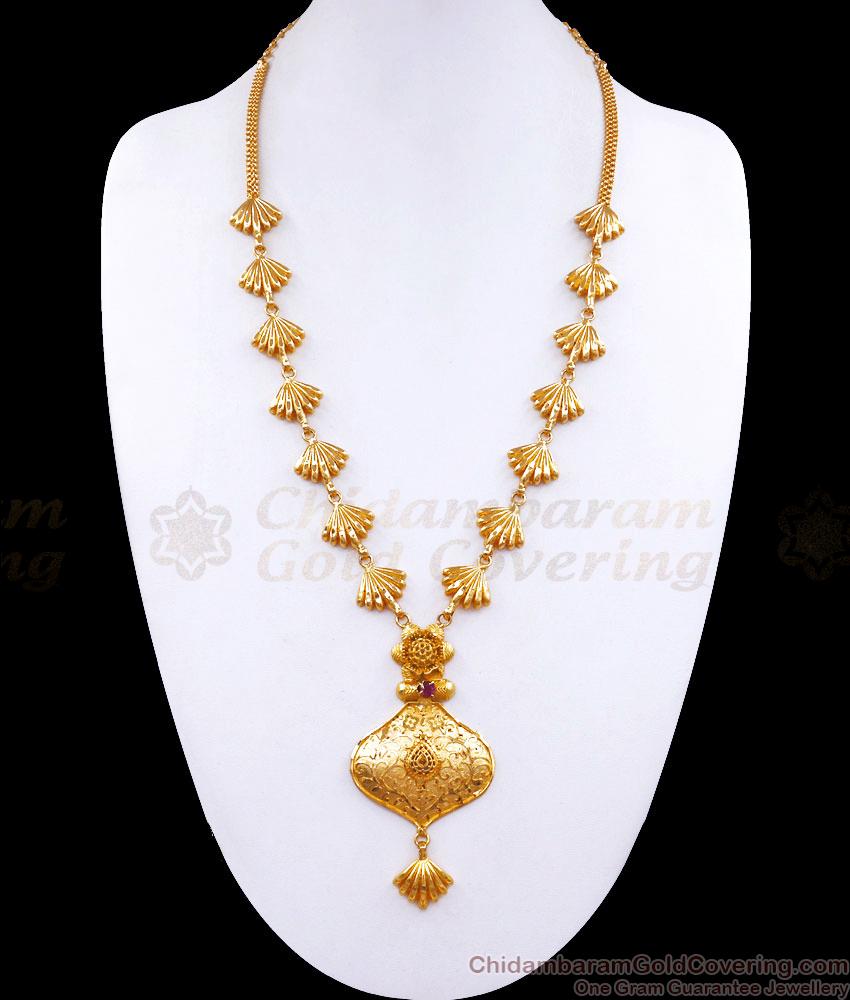 Charming Dubai Gold Long Necklace Designs Online HR3030