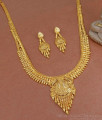 Calcutta Gold Design Light Weight Haram Earring Jewel Set HR3063