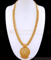 Traditional Gold Imitation Haram Single White Stone Design HR3064