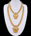 Chandaballi Pendant Gold Mango Haram Wedding Jewellery Set HR3081