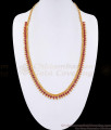 Full Ruby Stone Gold Imitation Haram Mullaimottu Design HR3093