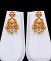 Women Bridal Gold Imitation Two Line Lakshmi Haram Set With Stone HR3095