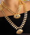 Grand Look 5 Metal Impon Mango Haram Necklace Wedding Combo Set HR3123