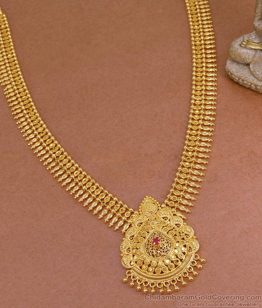 Premium Gold Plated Haram Mullai Poo Kerala Bridal Design For Women HR3163