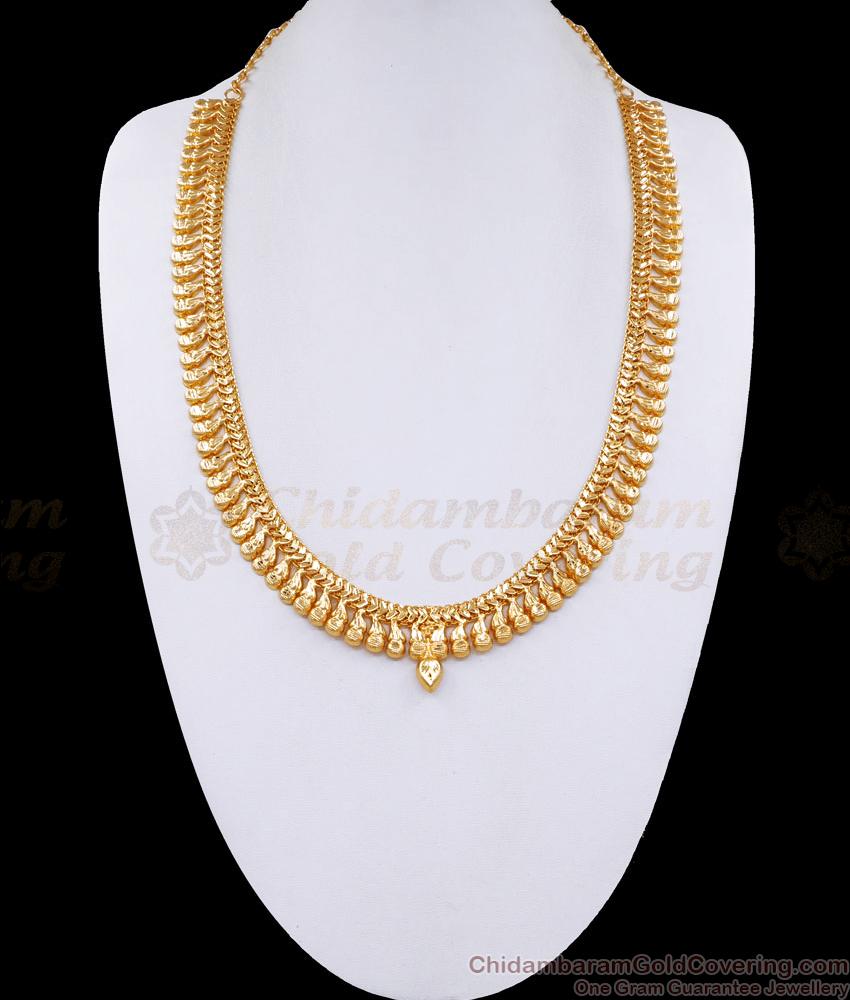 Latest Chain Type Gold Mullai Haram Imitation Jewellery HR3172