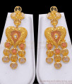 Beautiful Heart Shaped Forming Gold Haram Earring Combo HR3197