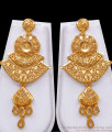 Two Gram Gold Long Haram Earring Combo Dubai Jewelry HR3198