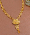 Latest 1 Gram Gold Bridal Haram Floral Pendant Design Online HR3203