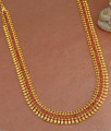 Full Ruby Stone Mullaipoo Malai Gold Plated Long Haram HR3251