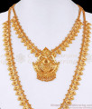 New Model Leaf Pattern Gold Plated Long Haram Set Online HR3287