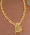 One Gram Gold Haram Mullaipoo Design With Ruby Stone HR3290