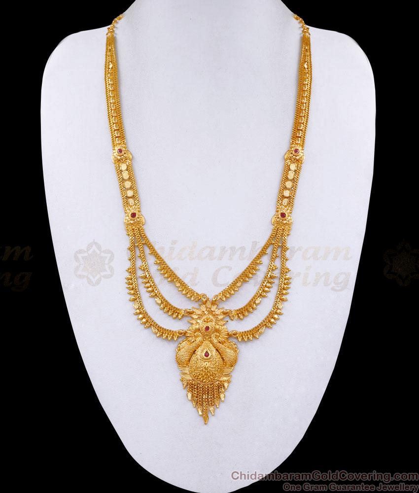 Bollywood Gold Plated Designer Haram Wedding Jewelry HR3292