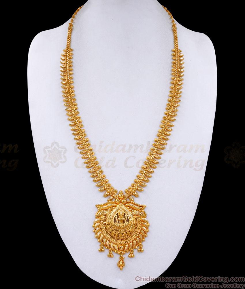 Real Gold Design Lakshmi Motiff Mullaipoo Haram Light Weight Collection HR3300