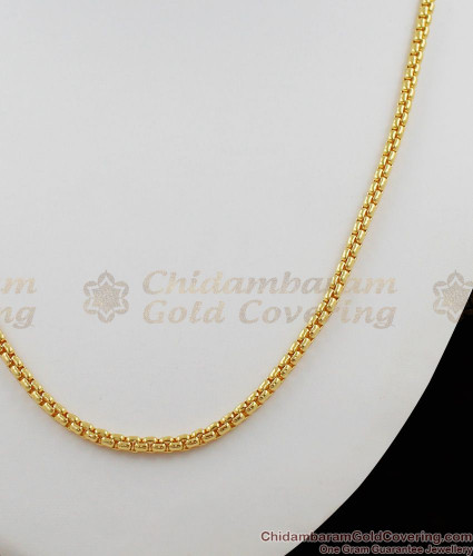 Thin Look Real Gold Sachin Chain Men Wear CHNS1102