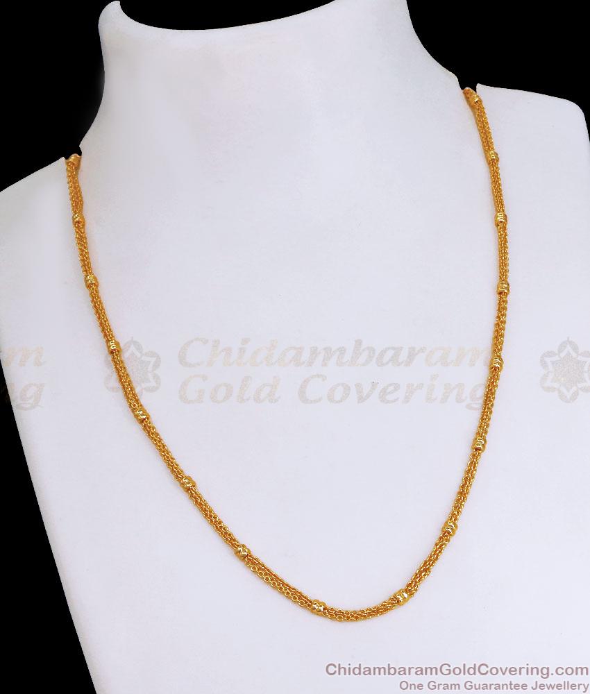 Latest Short Gold Plated Chain Thick Design For Men CHNS1164