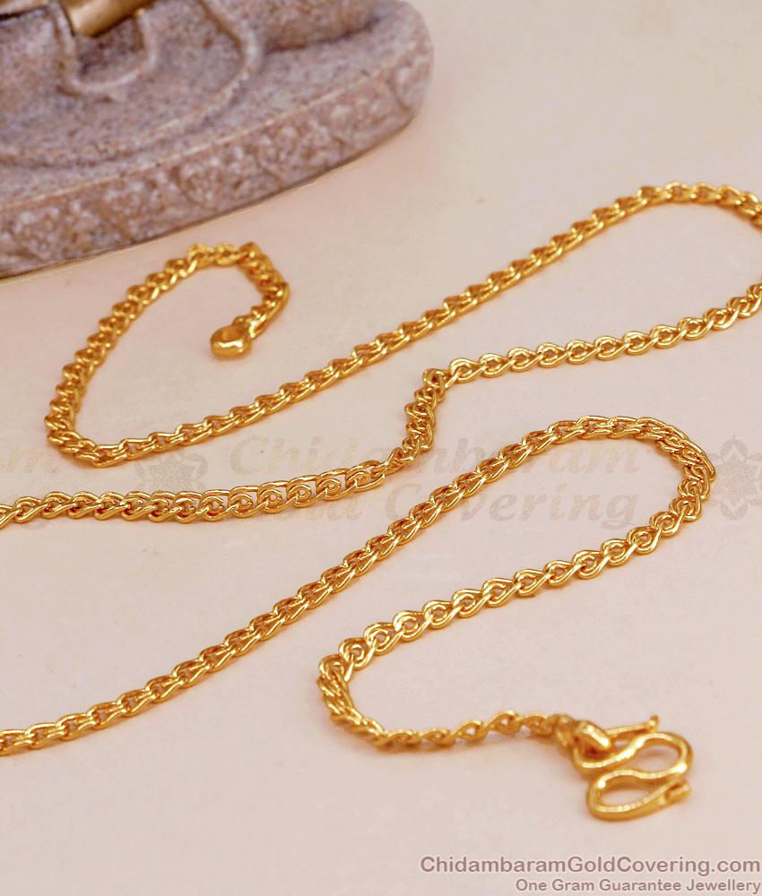 Latest Daily Use Gold Chain Imitation Jewelry For Women CHNS1169