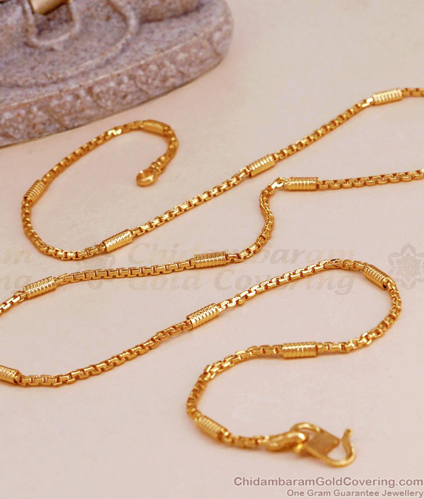 Thin Box Design Gold Imitation Short Chain CHNS1174