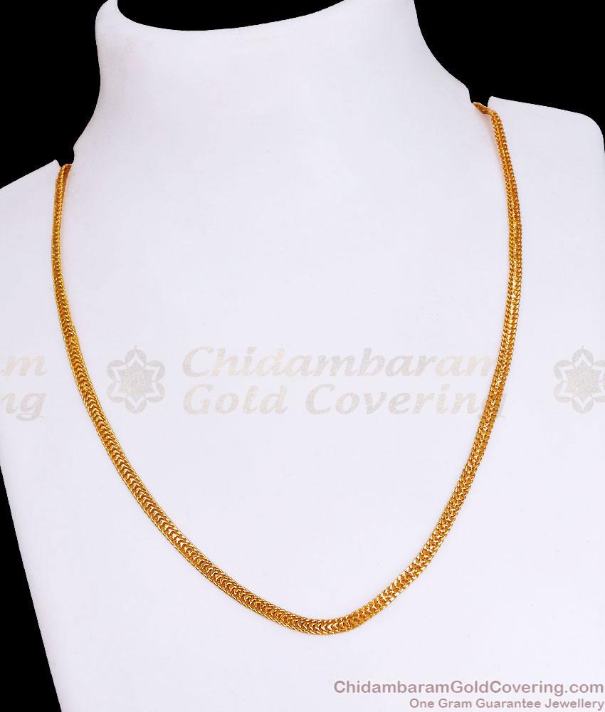 Trendy Gold Plated Short Chain Daily Wear Collection CHNS1187