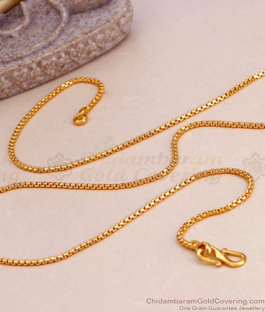 Thin 1 Gram Gold Chain For Everyday Use CHNS1191