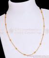 Latest Gold Short Wheat Chain Golden Beads Design CHNS1193