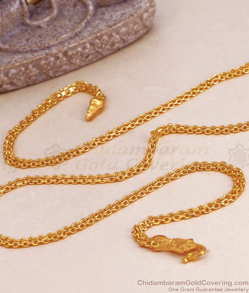 22K Micro Gold Plated Short Chains For Men CHNS1199