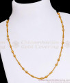 Attractive Golden Beads Short Chains Gold Finish CHNS1200