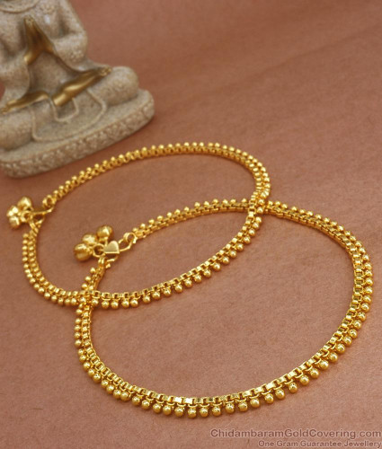 Gold covering anklets deals online