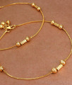 10 Inch Simple Gold Plated Anklet For Womens ANKL1194