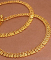 11 Inch Heavy Mango Gold Anklets Designs ANKL1200