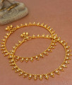 10.5 Inch Trendy White Stone Gold Anklet For Womens ANKL1202