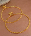 10.5 Inch Daily Wear Gold Payal Imitation Jewelry Design ANKL1208