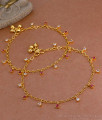 10 Inch New Arrival Ruby White Stone Anklets Fashion Jewelry For Girls ANKL1223