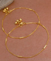 10 Inch Plain Gold Plated Anklet Thin Design Shop Online ANKL1228