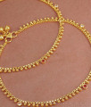 11 Inch Simple Gold Designer Payal Ruby White Stone Anklet ANKL1231