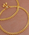 10 Inch 22Kt Gold Plated Anklet Hanging Beads Design For Women ANKL1234