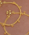 10 Inch Trendy Gold Imitation Anklet With Hanging Beads ANKL1238