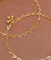 10.5 Inch Simple Gold Design Heart Shaped Anklet Collections ANKL1245