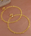 11 Inch Light Weight Daily Wear Golden Beads Anklet Shop Online ANKL1250