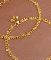 11 Inch Light Weight Daily Wear Golden Beads Anklet Shop Online ANKL1250