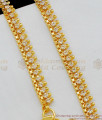 10 Inch Anklet | Heavy White Stone Payal Gold Pattern Kolusu Designs ANKL1034