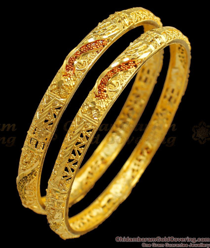 Vinita Moti  Temple Work Antique Gold Bracelet  AGS