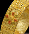 BR1112-2.4 Attractive Flower Model Gold Inspired Forming Enamel Bangle