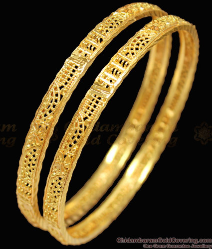 Buy Kerala Bangle Gold Design Light Weight Leaf Model Gold Plated Bangles  for Wedding
