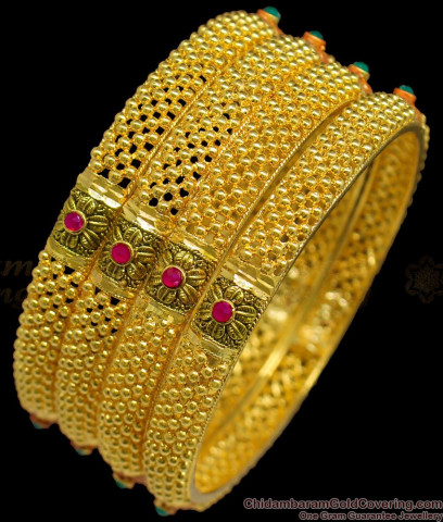 South Indian Traditional Kerala Pattern Mullai Trendy Designed Gold ...